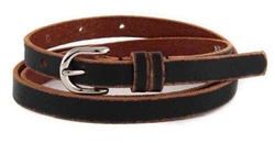 1/2" Genuine Distress Leather in skinny double Loops.