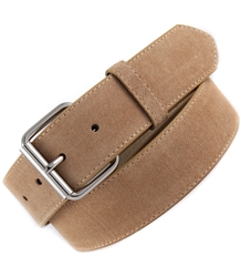 Snap On Suede Leather Belt Strap