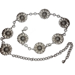 Sunflower Metal Chain Belt