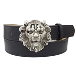 King Lion Buckle Belt W Made with quality leatherette.