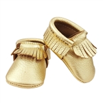 Bible Verse Metallic Leather Baby Leather Moccasins