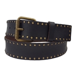 Nail Heads Leather Belt