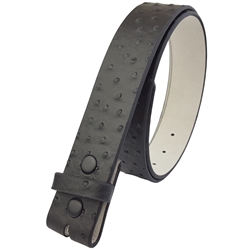 Ostrich Print Belt Strap with snaps