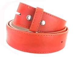 1 1/2'' Snap on Vermont Leather Belt  tone-on-tone stitching