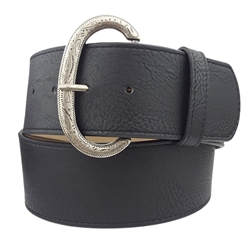 Womens 2 1/4 " Wide Belt  with Multi Stitching Detail on the  Edged
