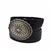 Genuine Leather Cuff with Silver Concho