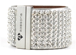 AXESORIA ALL ALL OVER Crystal cuff with Magnetic closure