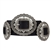 Western Oval Floral Concho in solid black or brown