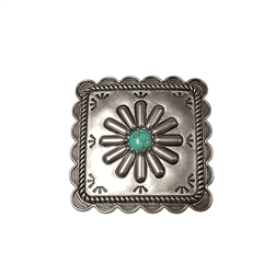 Square Floral Sliding Concho