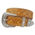 Silver Western Buckle Set w. Vintage Hand Painted Tooled Belt