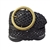 Hand Braided Leather Belt with Classic Round Buckle