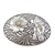 Oval Sunflower Engraving Belt Buckle