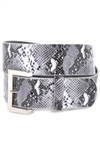 Trendy High Waist  Belt In Vegan Leopard & Snake Print With Buckle.