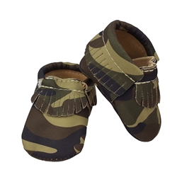 Camouflage Baby Moccasins