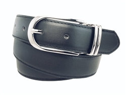 Women's Clamp round buckle On One-Size-Fits-All Plain Feather Edged Dress Belt
