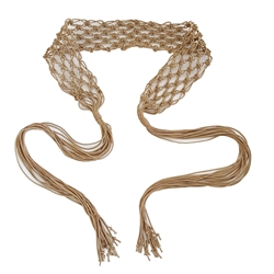 Ladies Macrame Sash Belt