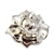 Big Rose Silver Chrome Belt Buckle